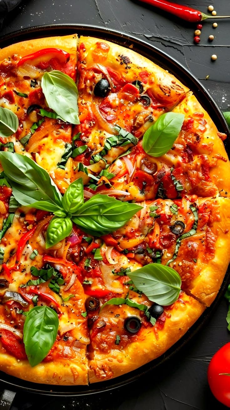 Pizzas recém-saídas do forno a lenha