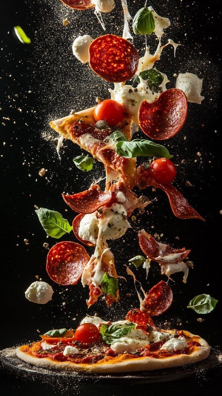 Pizza saindo do forno a lenha